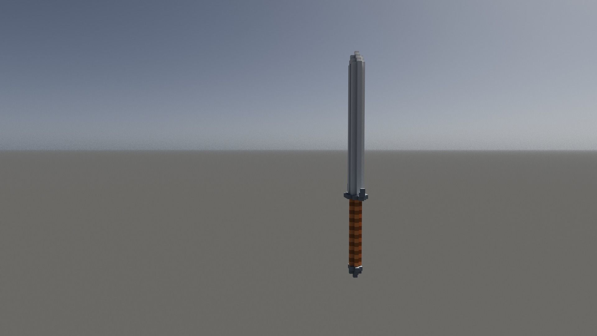 Sword Voxel Low-poly 3D model_22