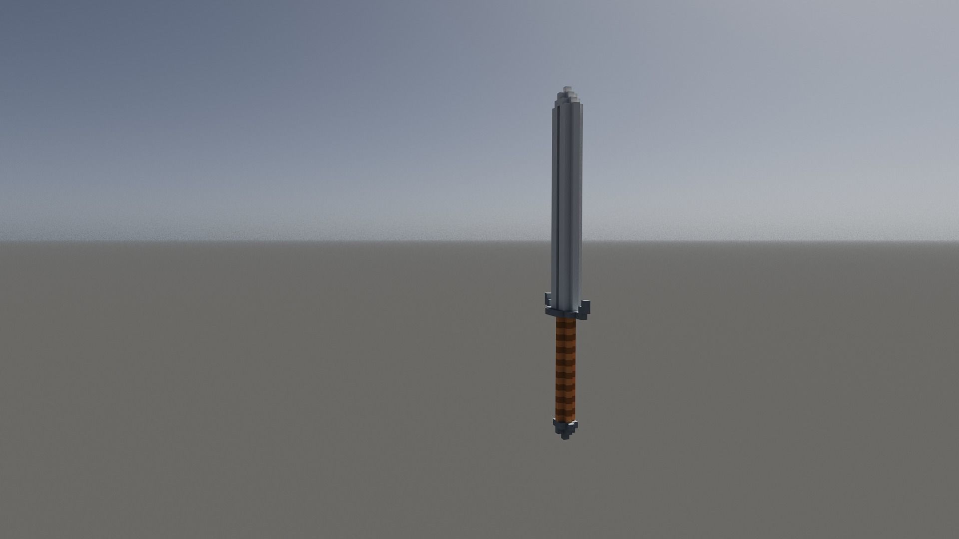 Sword Voxel Low-poly 3D model_21