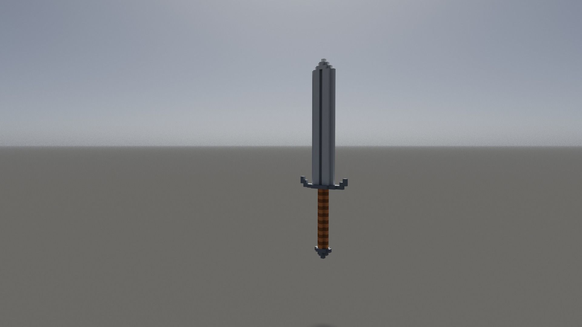 Sword Voxel Low-poly 3D model_18