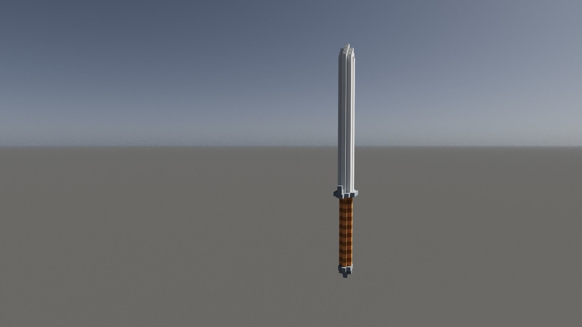 Sword Voxel Low-poly 3D model_24