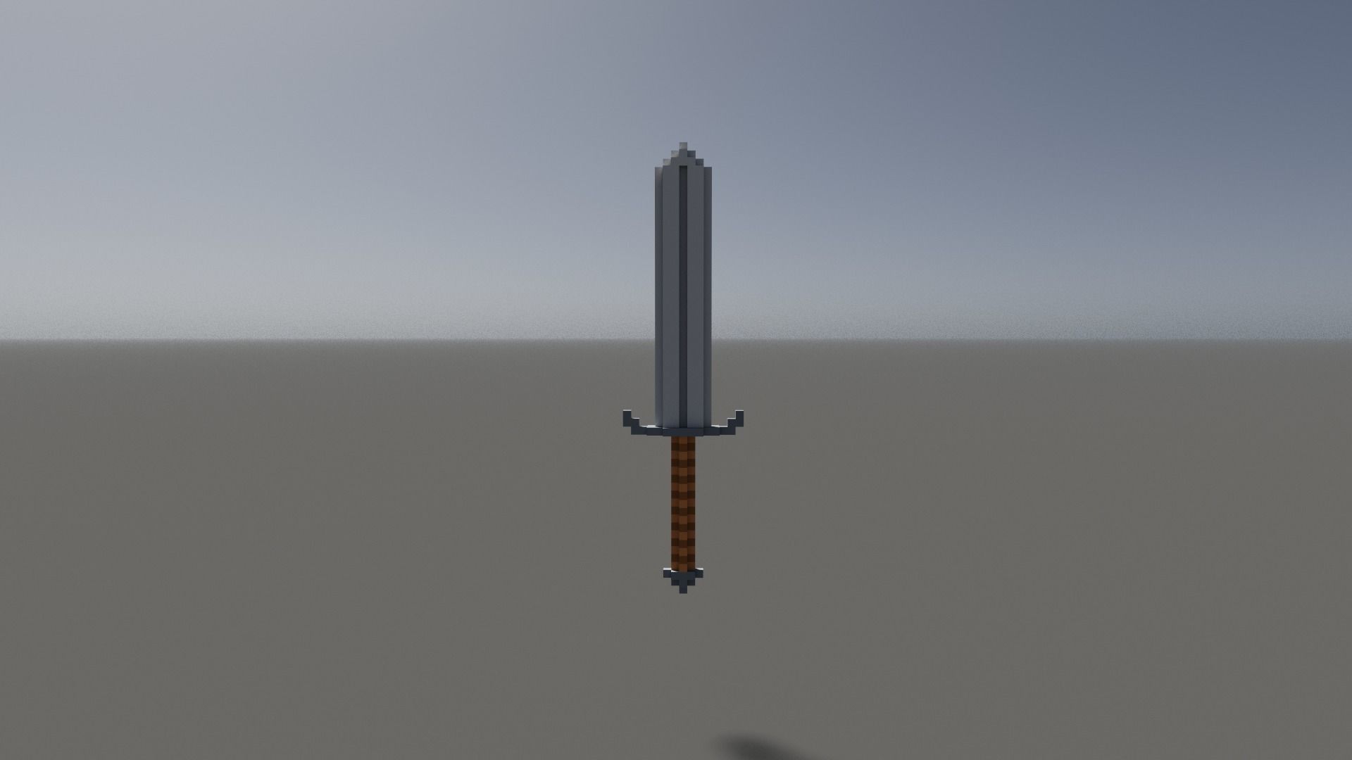 Sword Voxel Low-poly 3D model_15
