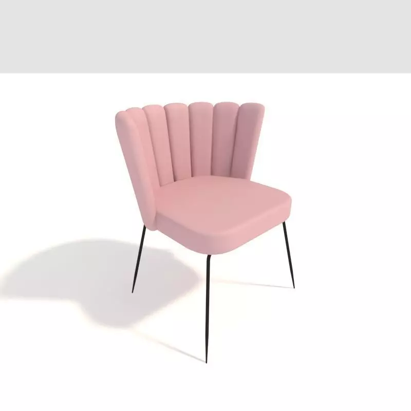 Chair with legs 3D model_0