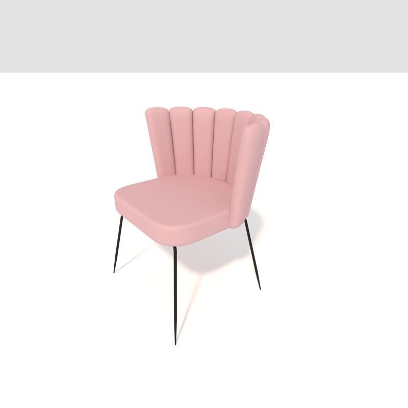 Chair with legs 3D model_2