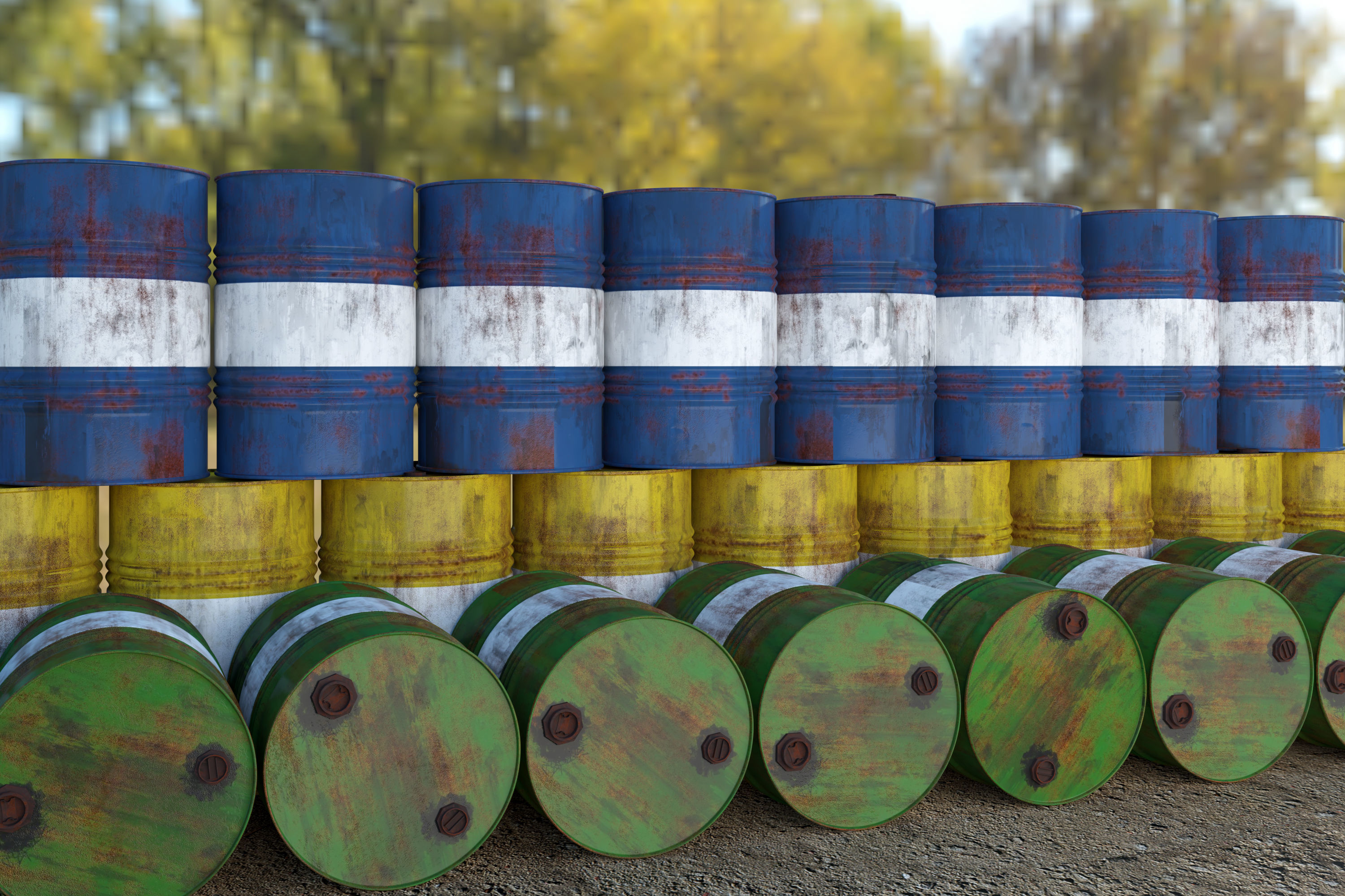 Rusty Oil Barrel 3D model_1