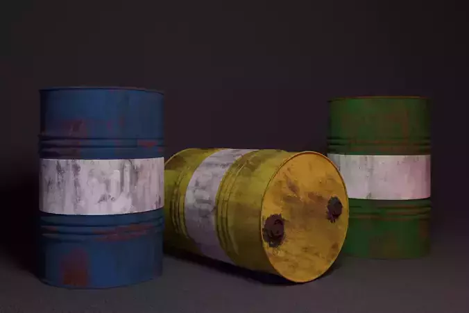 Rusty Oil Barrel