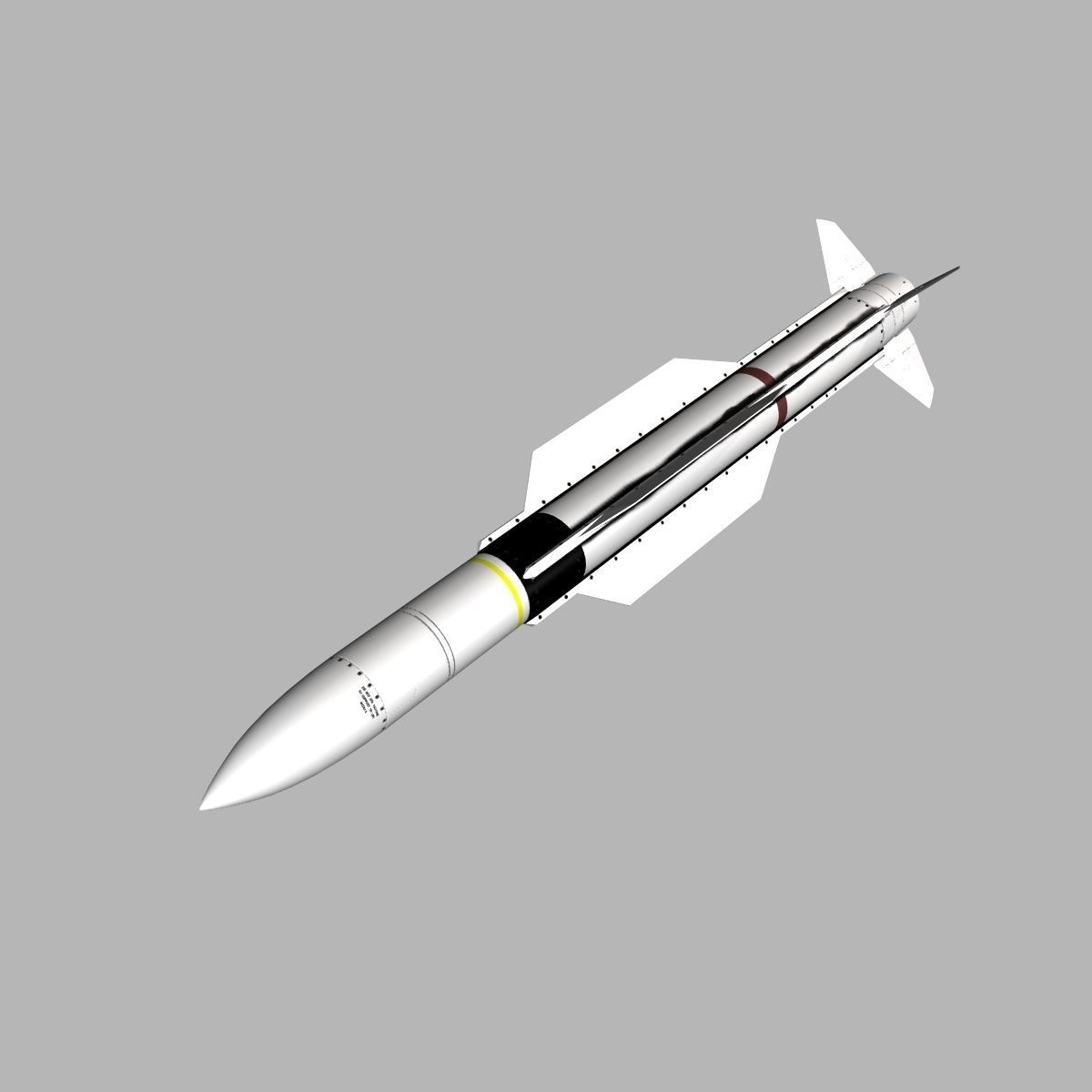 SM-2 Blk IIIA Missile 3D model_1