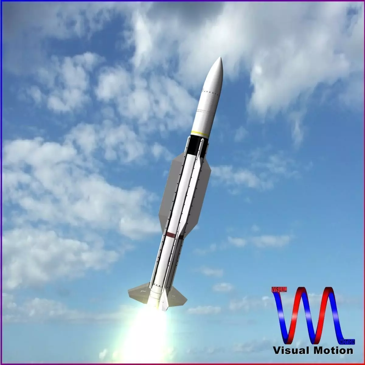 SM-2 Blk IIIA Missile 3D model_0