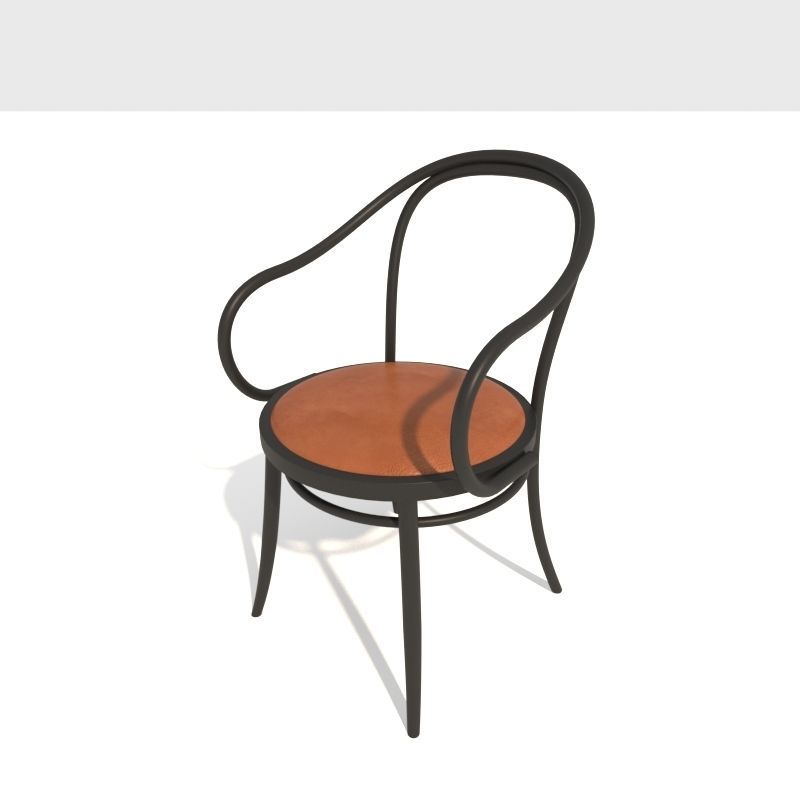 Chair with seat 3D model_2