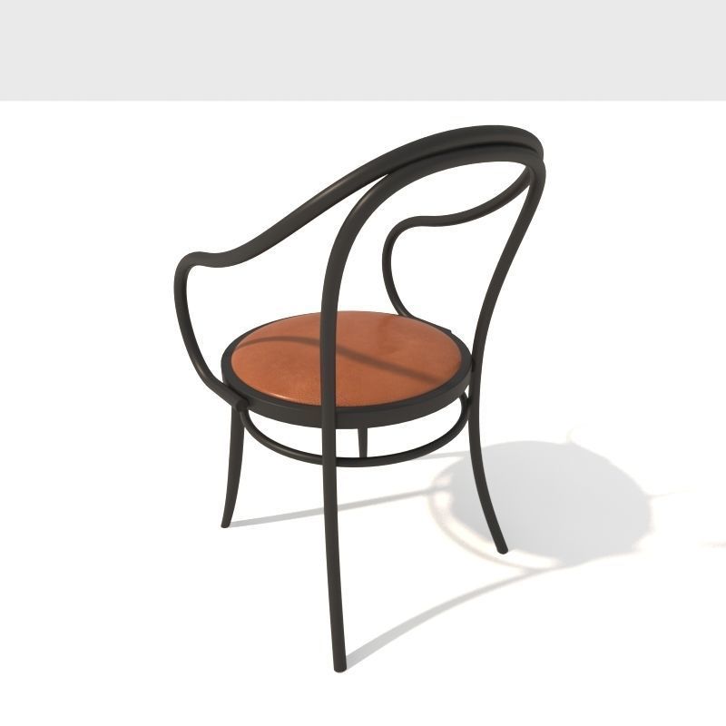 Chair with seat 3D model_3