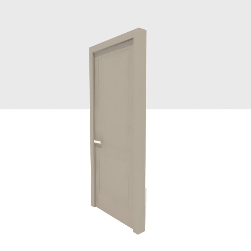Grey Door 3D model_1