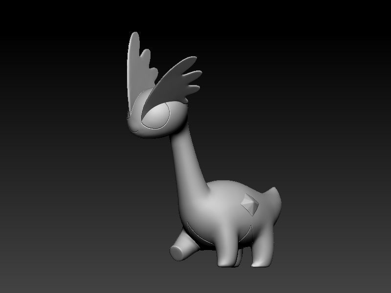 Pokemon amaura 3D print model_2