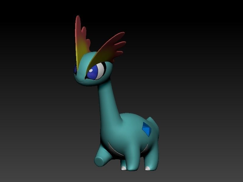 Pokemon amaura 3D print model_1