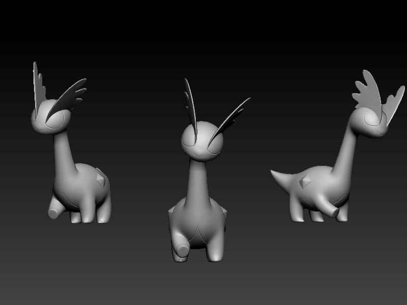 Pokemon amaura 3D print model_5