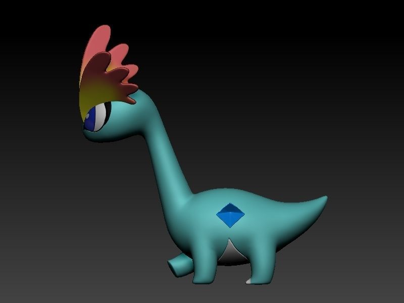 Pokemon amaura 3D print model_7