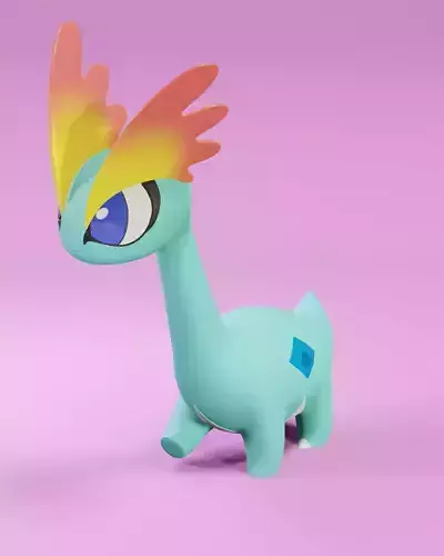 Pokemon amaura 3D print model