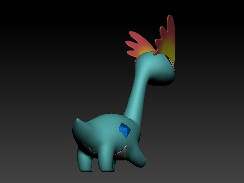 Pokemon amaura 3D print model_6