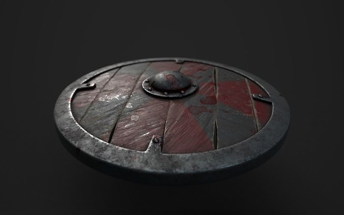 Viking Sheild Low-poly 3D model