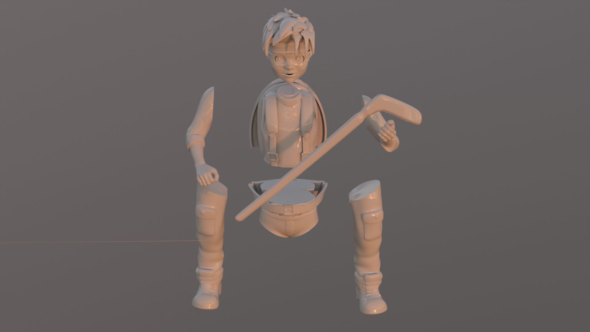 Zach TMNT 1987 Printable 3D print model_4