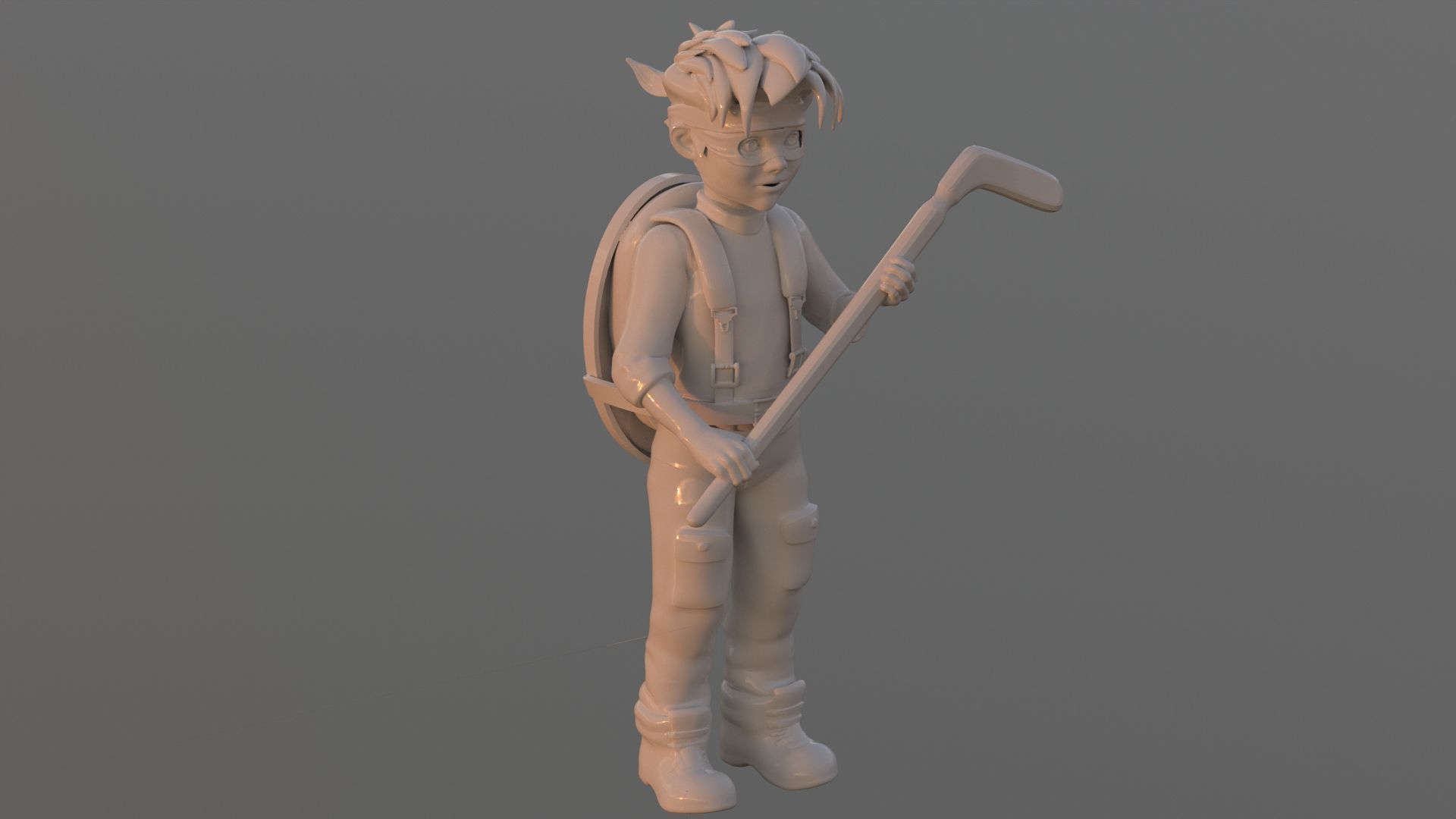 Zach TMNT 1987 Printable 3D print model_1