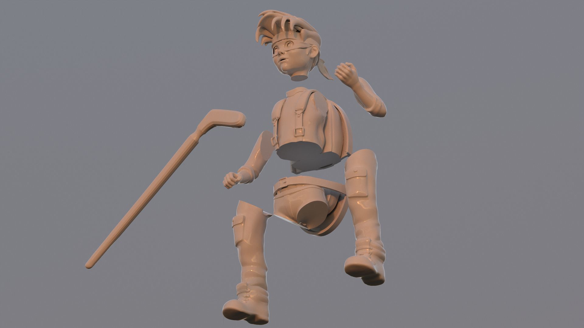 Zach TMNT 1987 Printable 3D print model_7