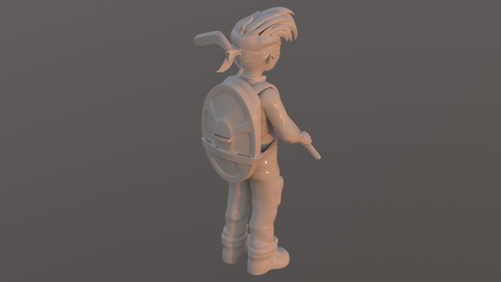 Zach TMNT 1987 Printable 3D print model_14