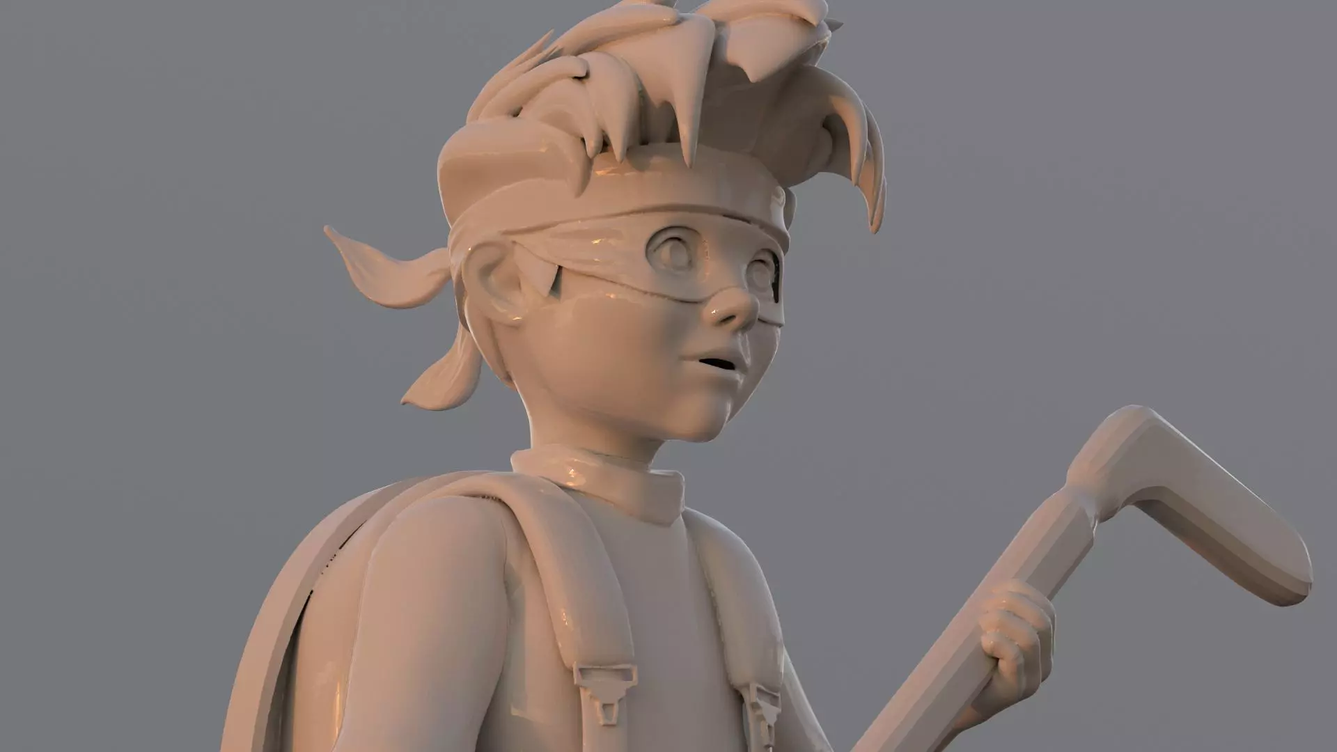 Zach TMNT 1987 Printable 3D print model_0