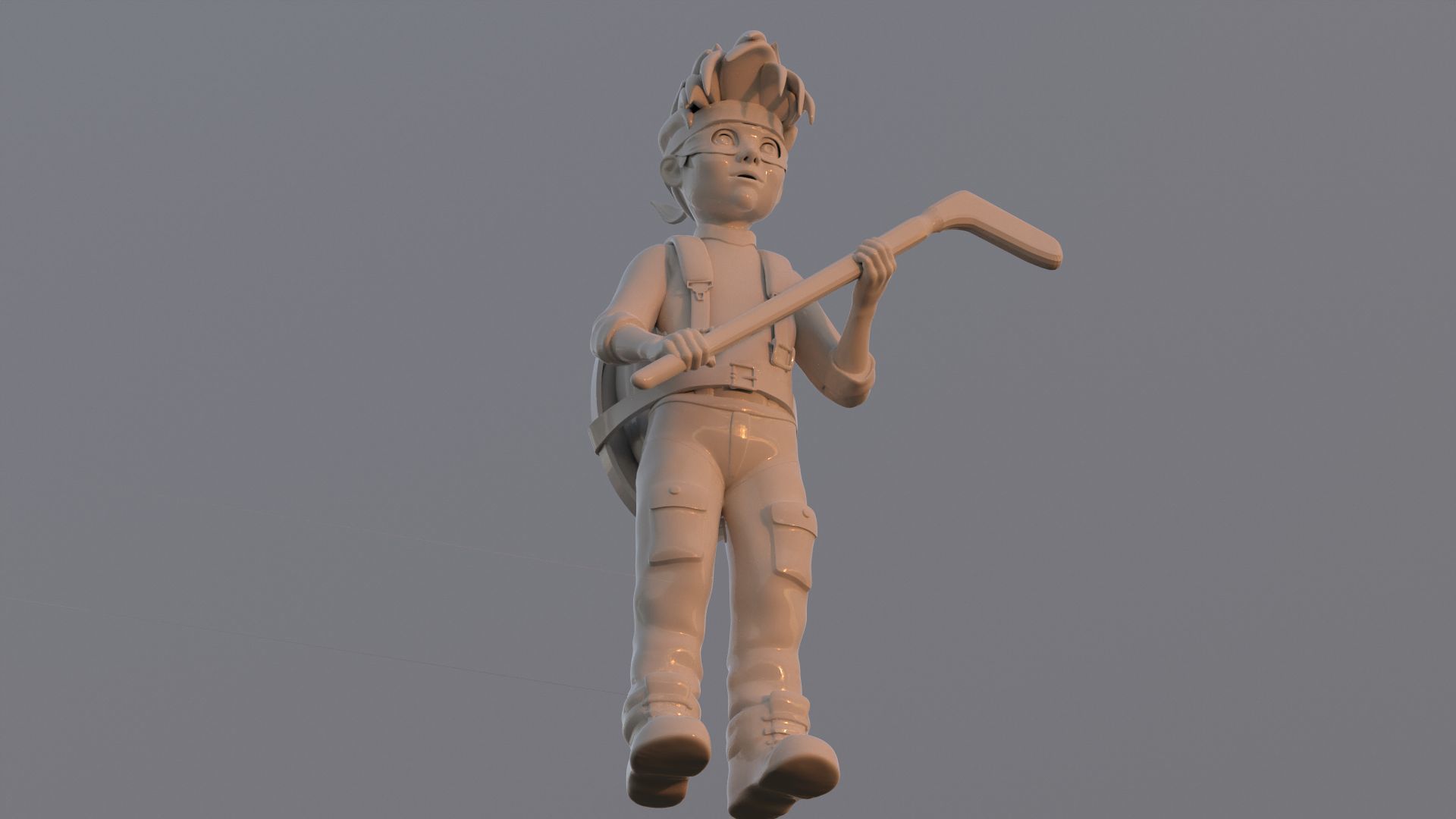 Zach TMNT 1987 Printable 3D print model_9