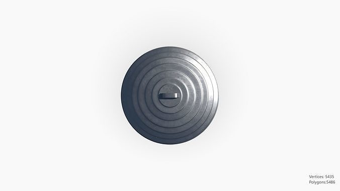 Metal Trascan 3D model 3