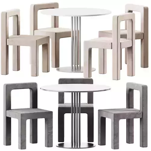 Table Ringer by Kettal and Dining Chair Toptun