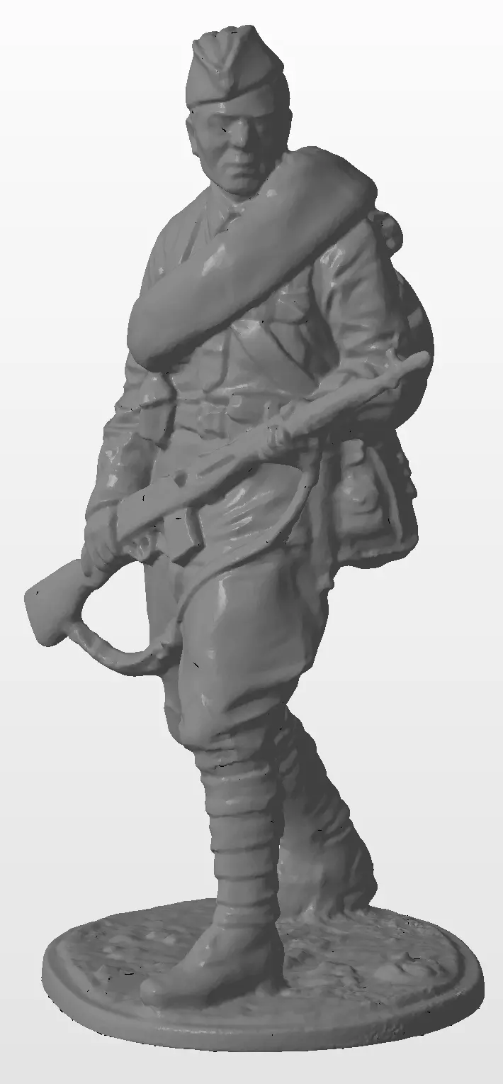 Soviet infantry 3D print model_0