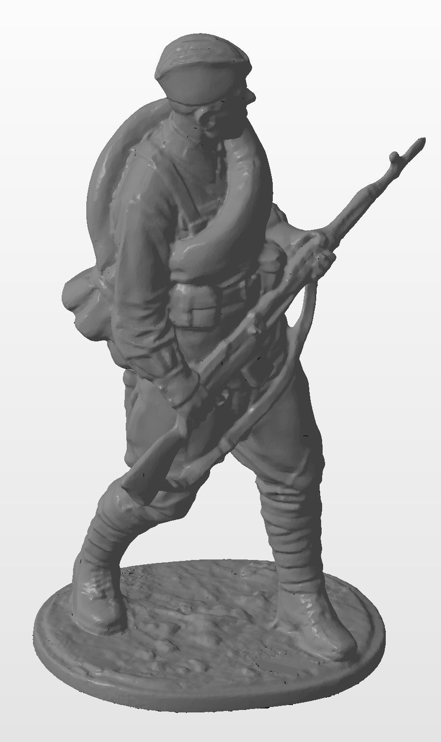 Soviet infantry 3D print model_4