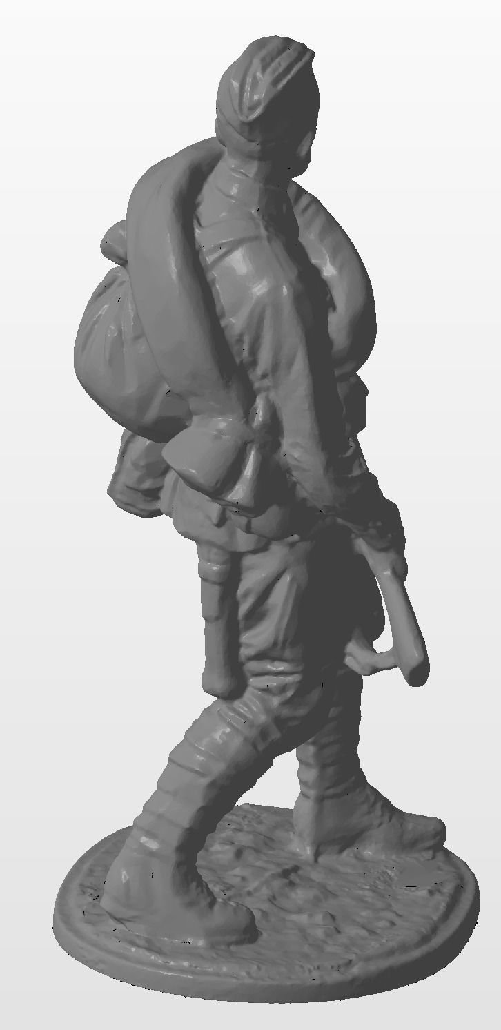 Soviet infantry 3D print model_3