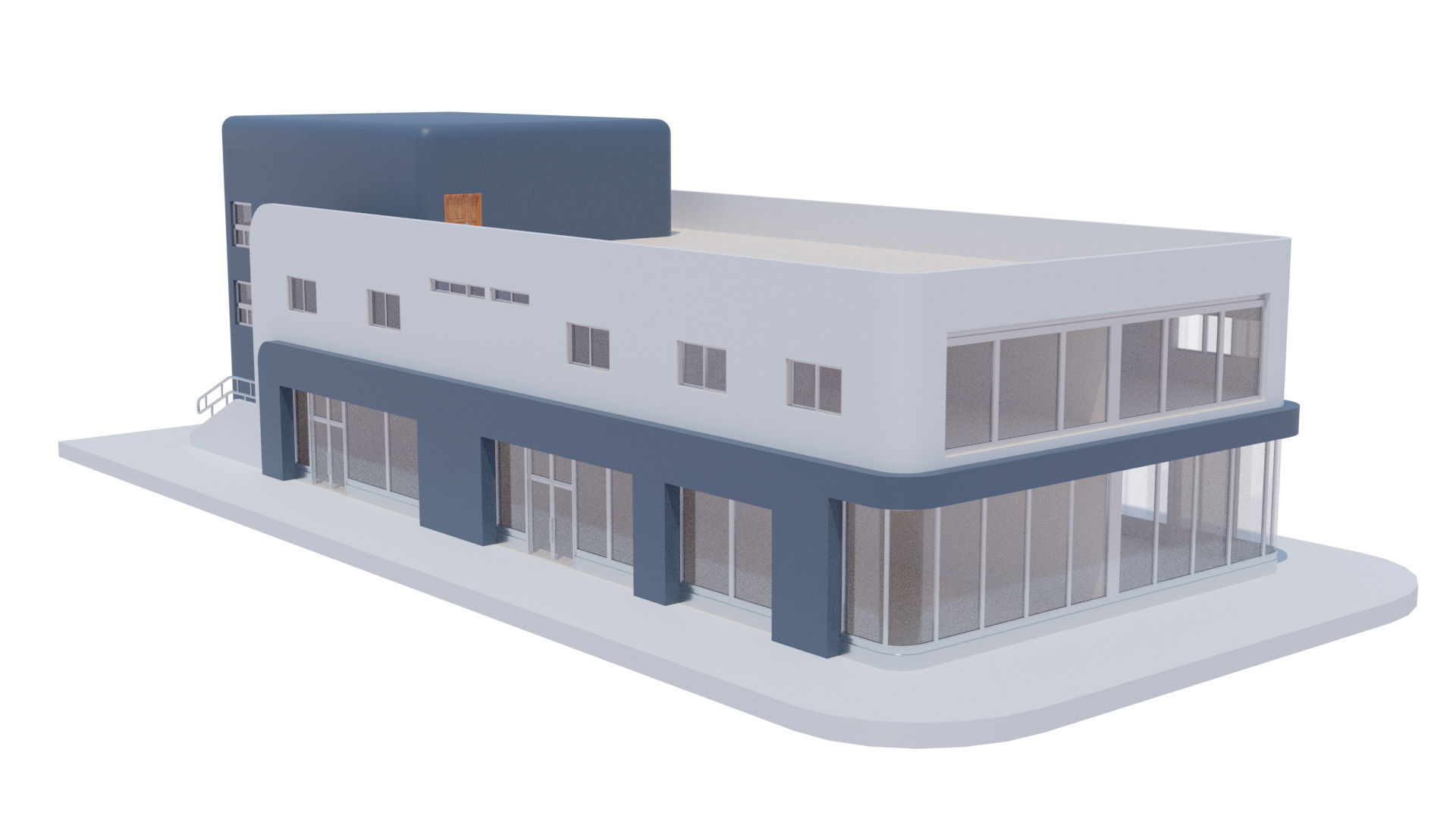 Residential Building with internal 1 3D model_4