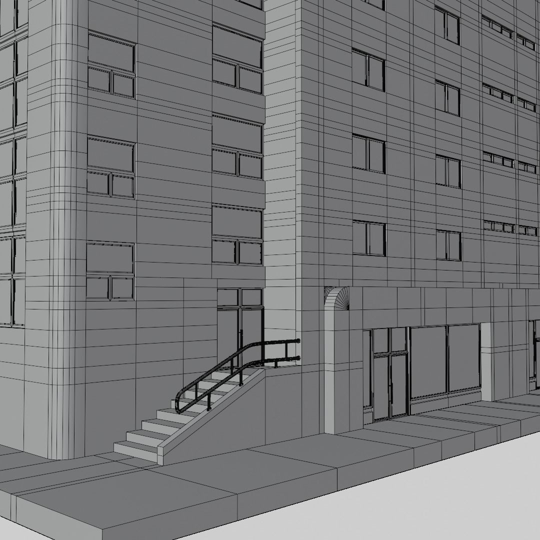 Residential Building with internal 1 3D model_24