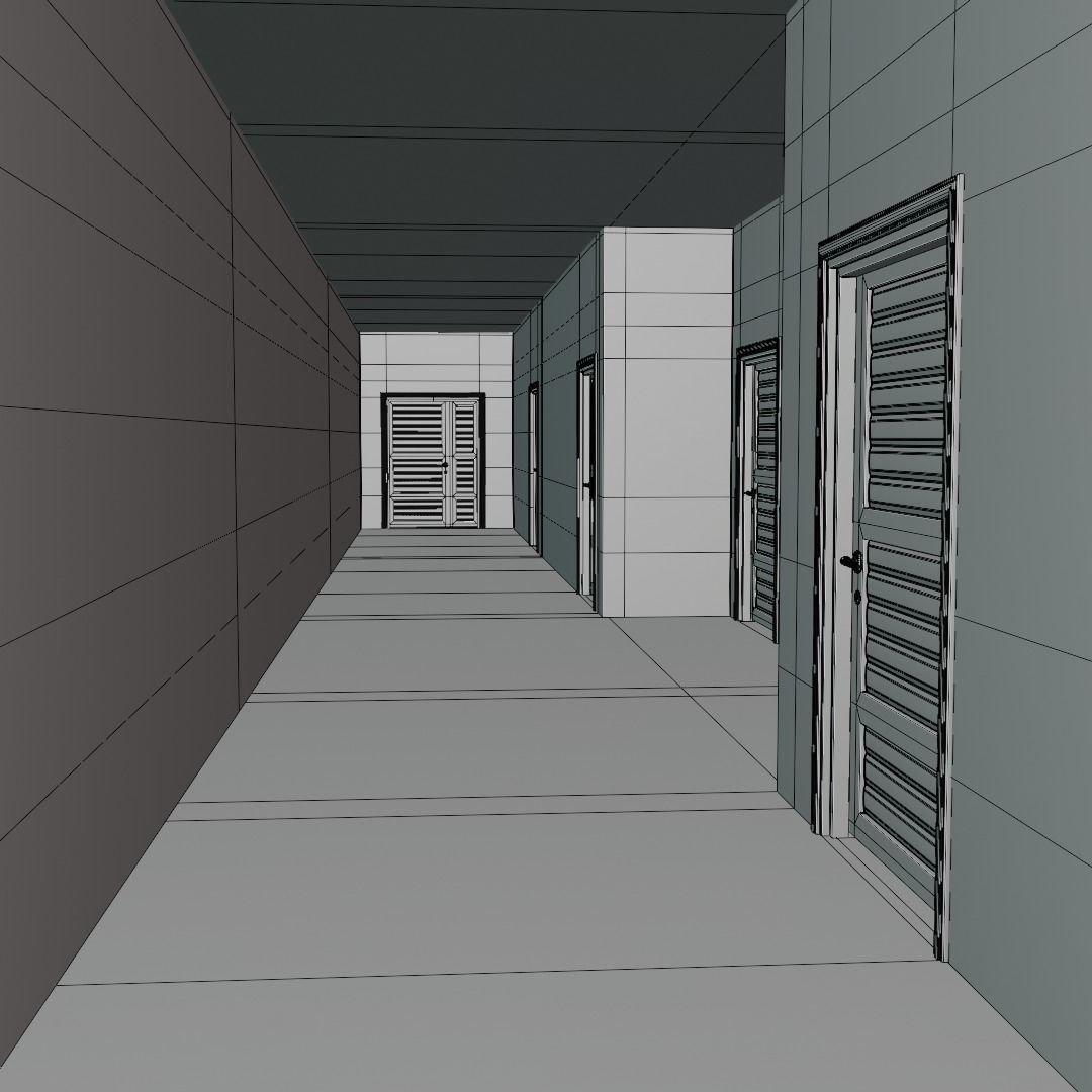 Residential Building with internal 1 3D model_22