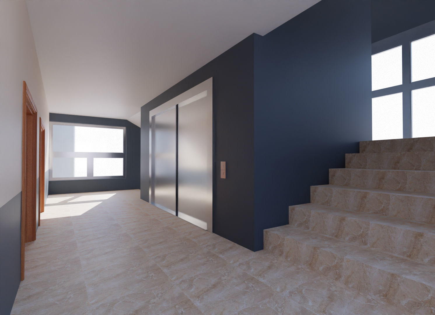 Residential Building with internal 1 3D model_9