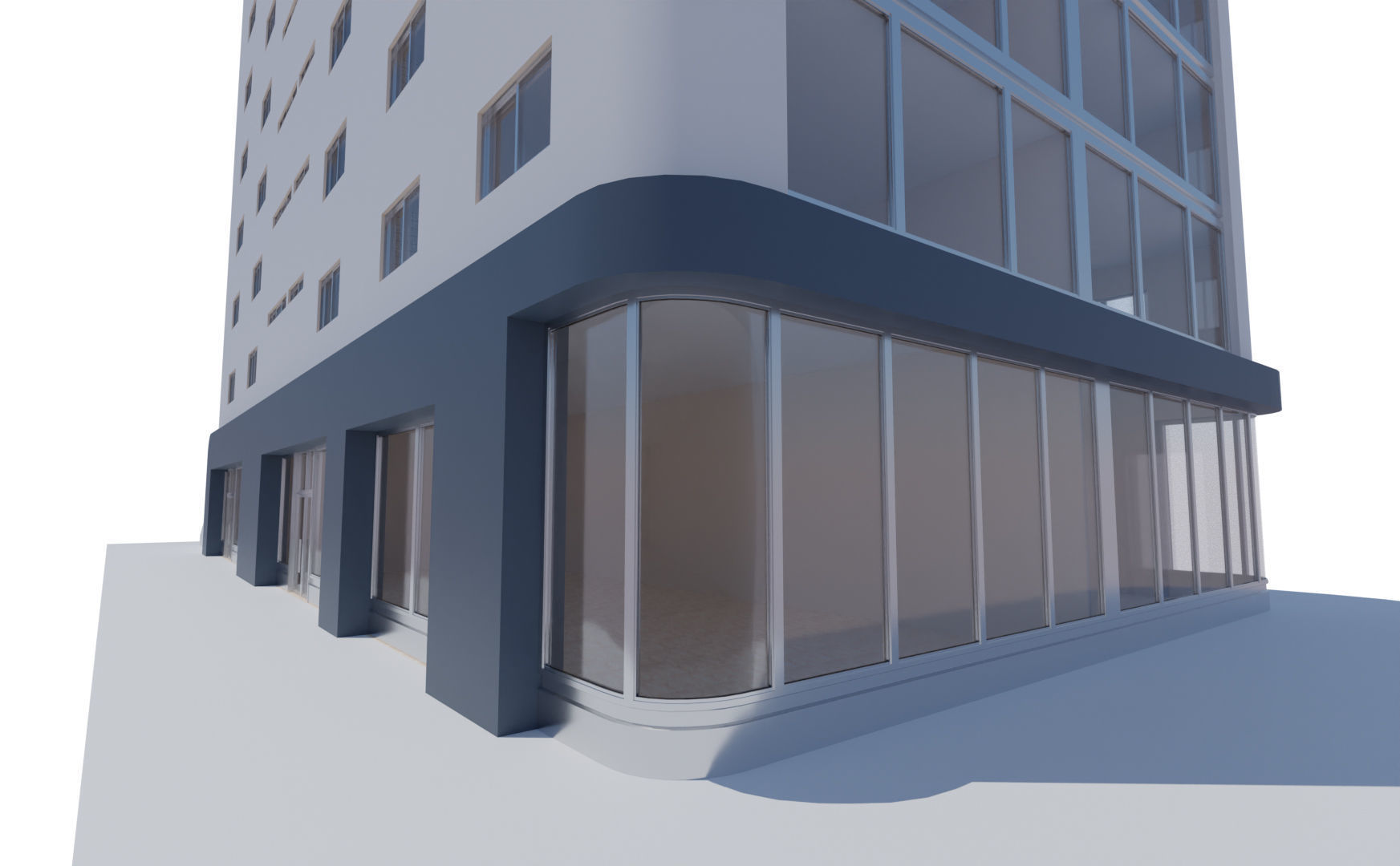 Residential Building with internal 1 3D model_8