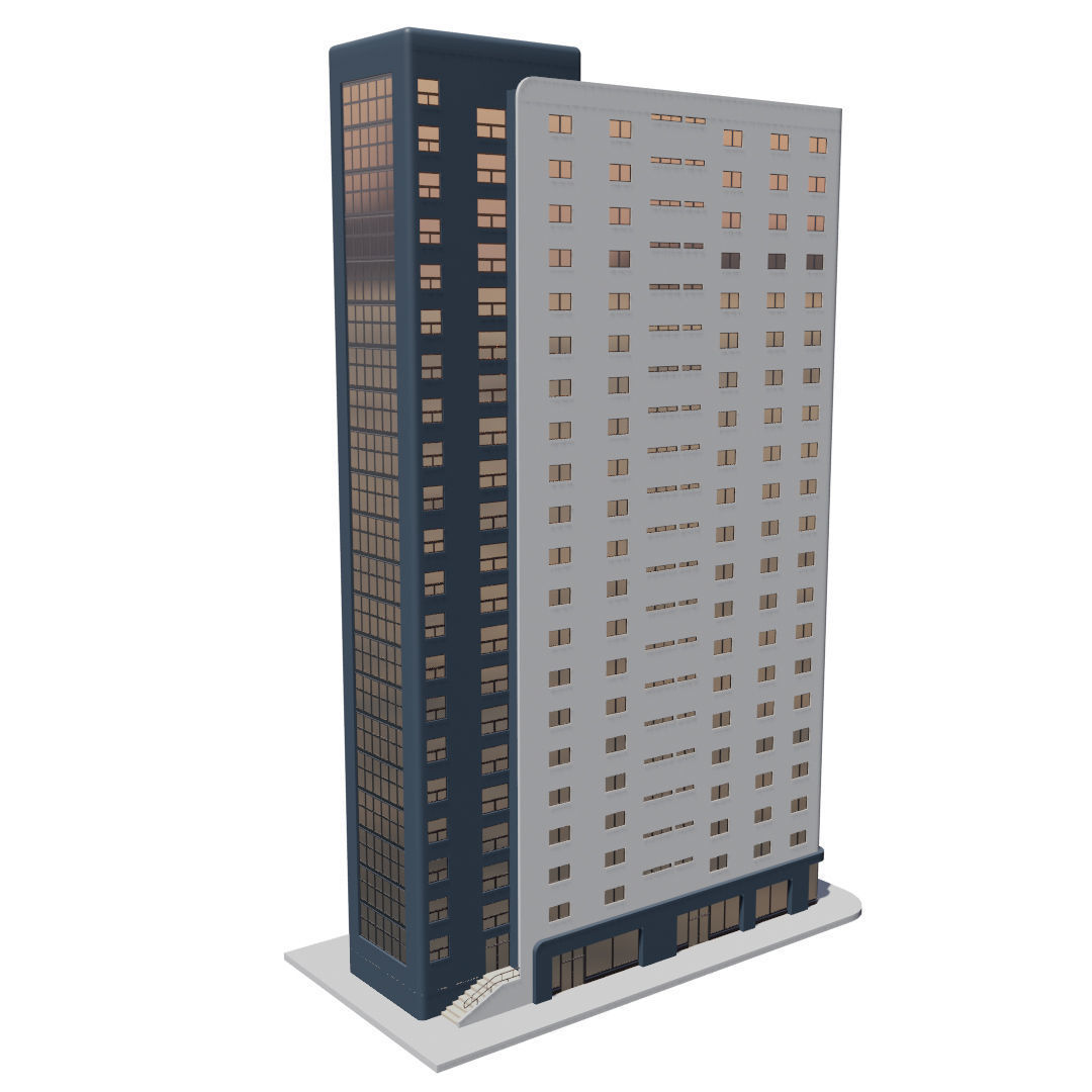 Residential Building with internal 1 3D model_20