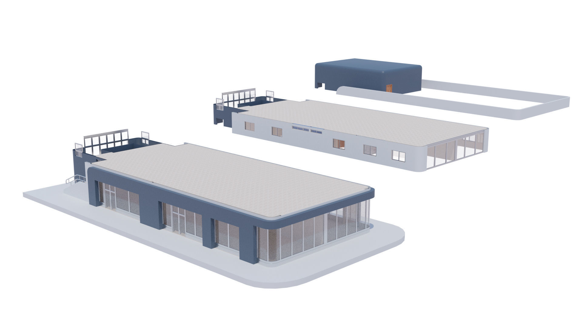 Residential Building with internal 1 3D model_5