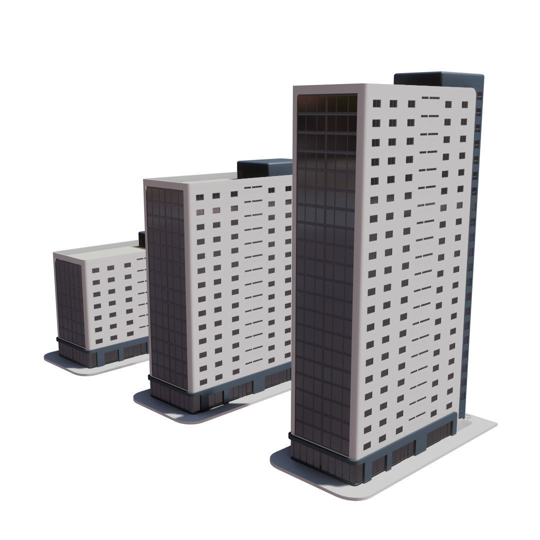 Residential Building with internal 1 3D model_18