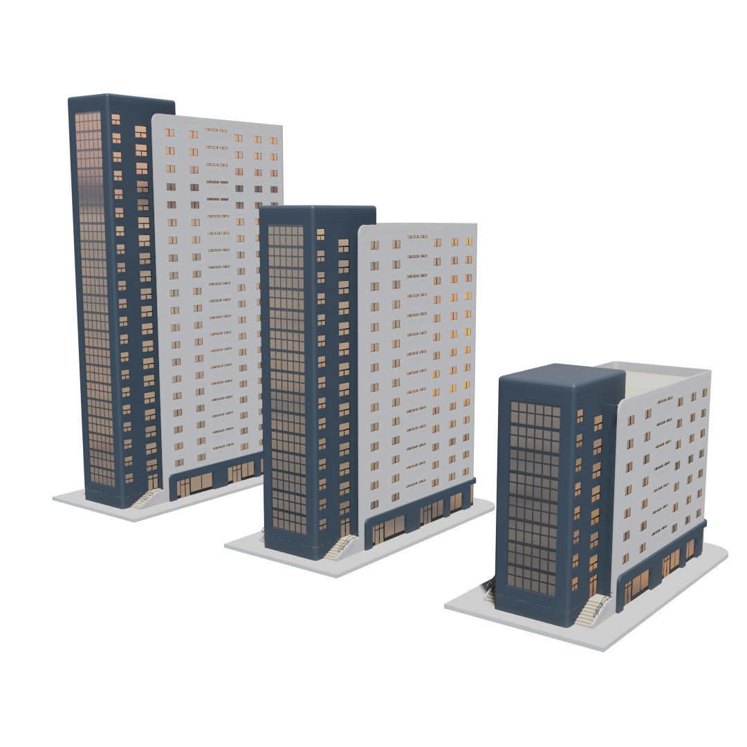 Residential Building with internal 1 3D model_17