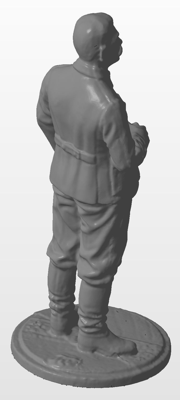 Stalin statue of soldier in uniform 3D print model_3