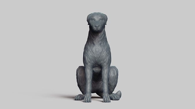 Irish Wolfhound V2 3D print model