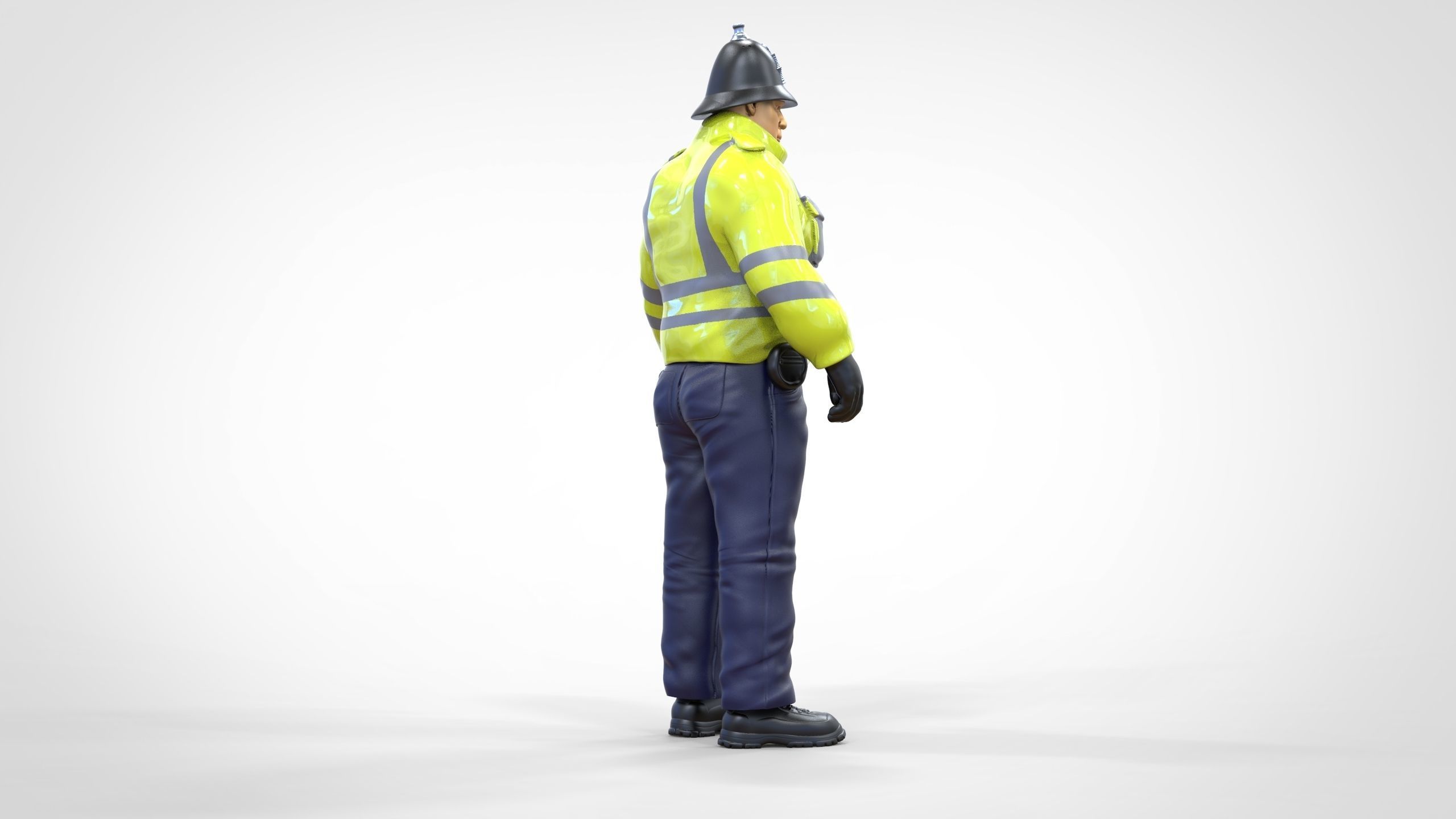 N7 UK Police with unique hat 3D print model_20