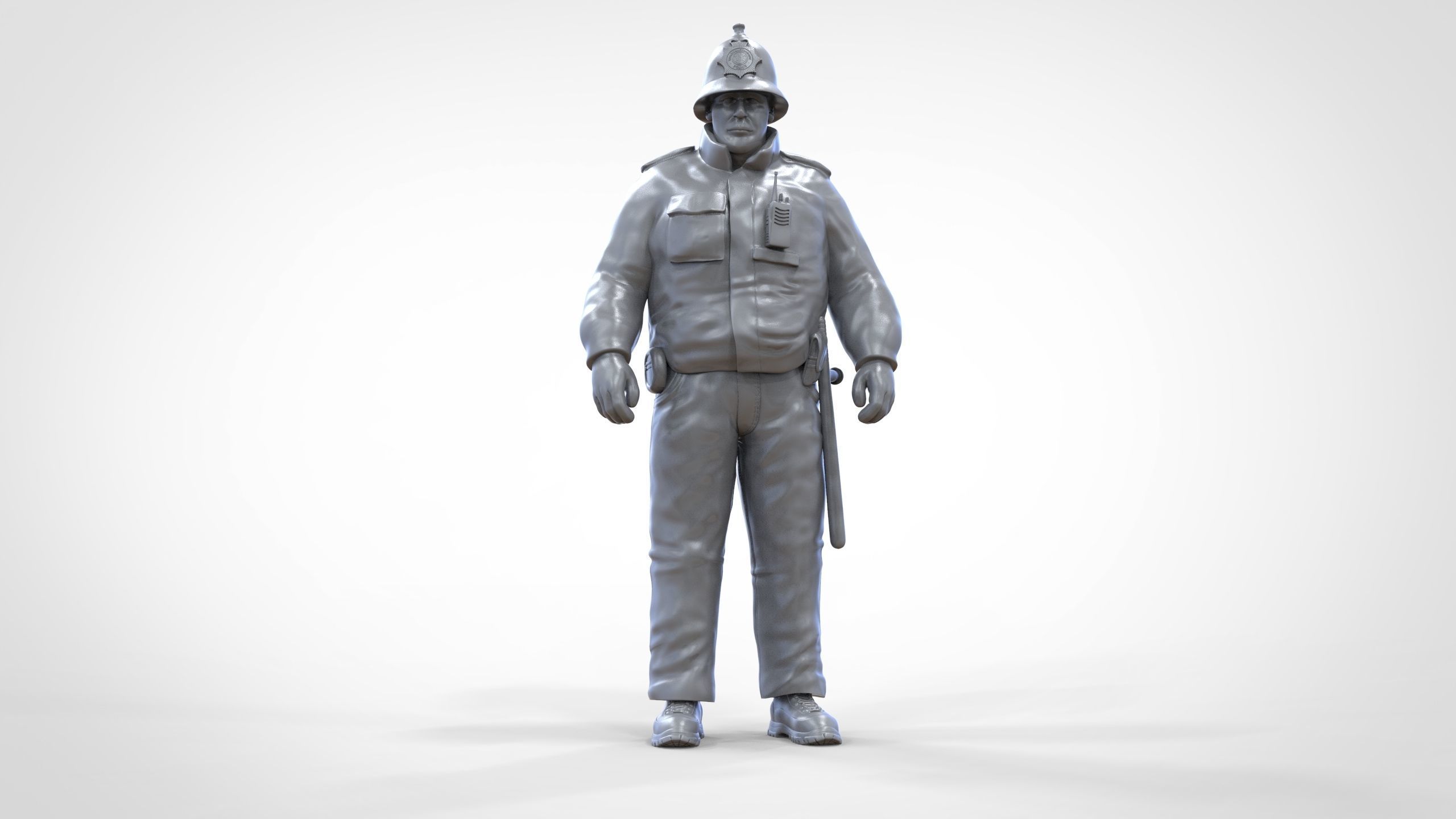 N7 UK Police with unique hat 3D print model_42