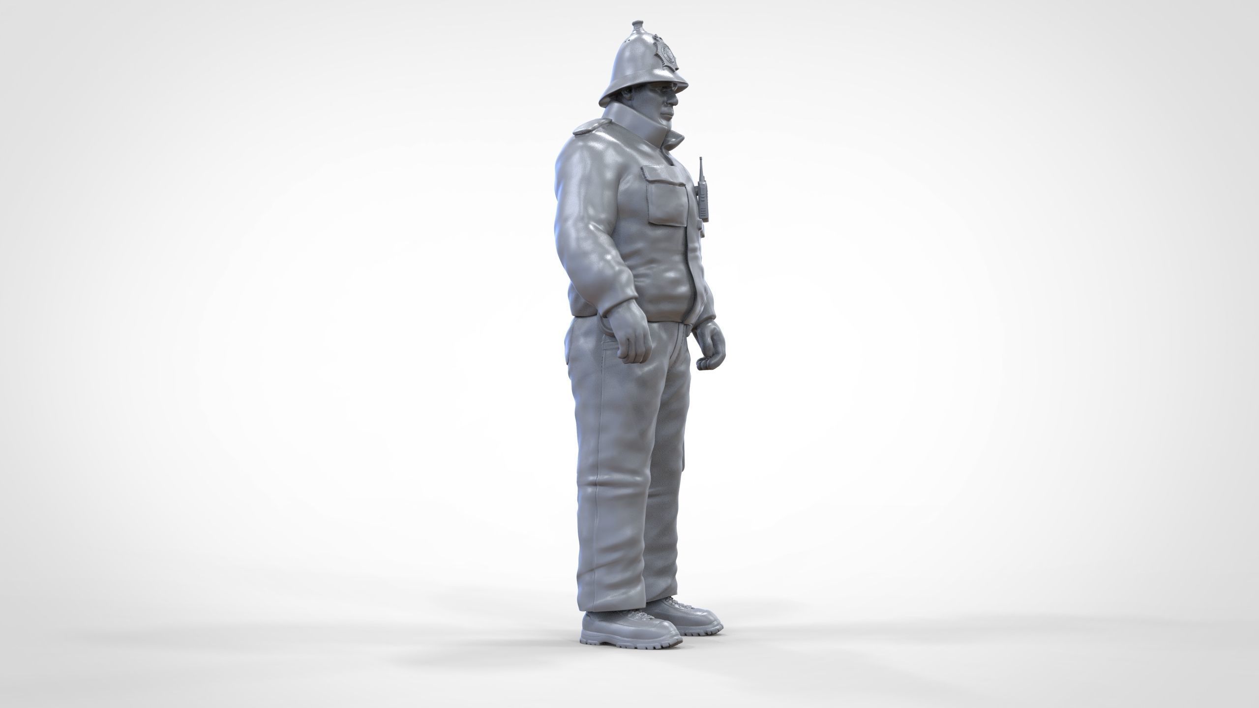 N7 UK Police with unique hat 3D print model_40