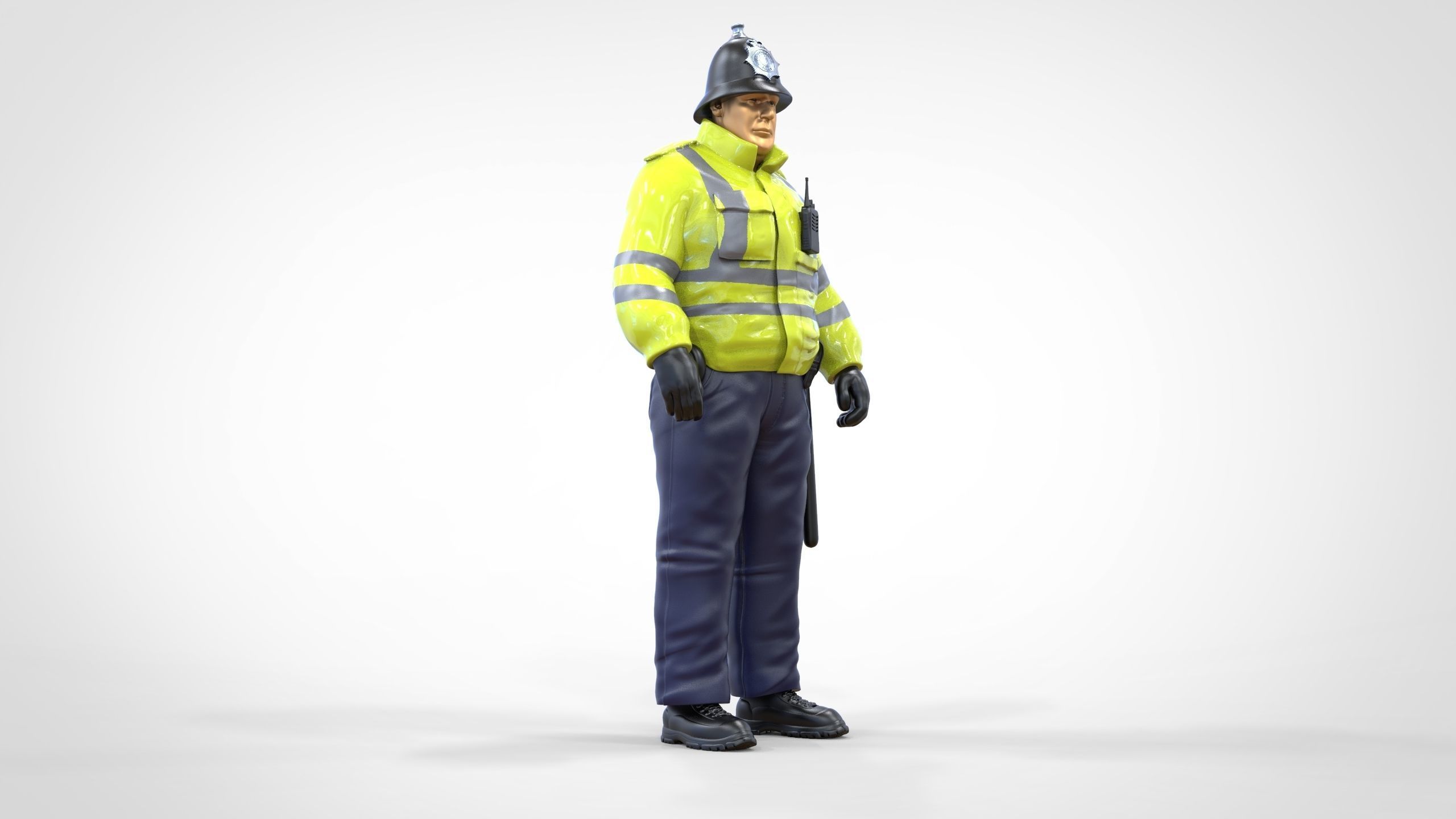 N7 UK Police with unique hat 3D print model_27