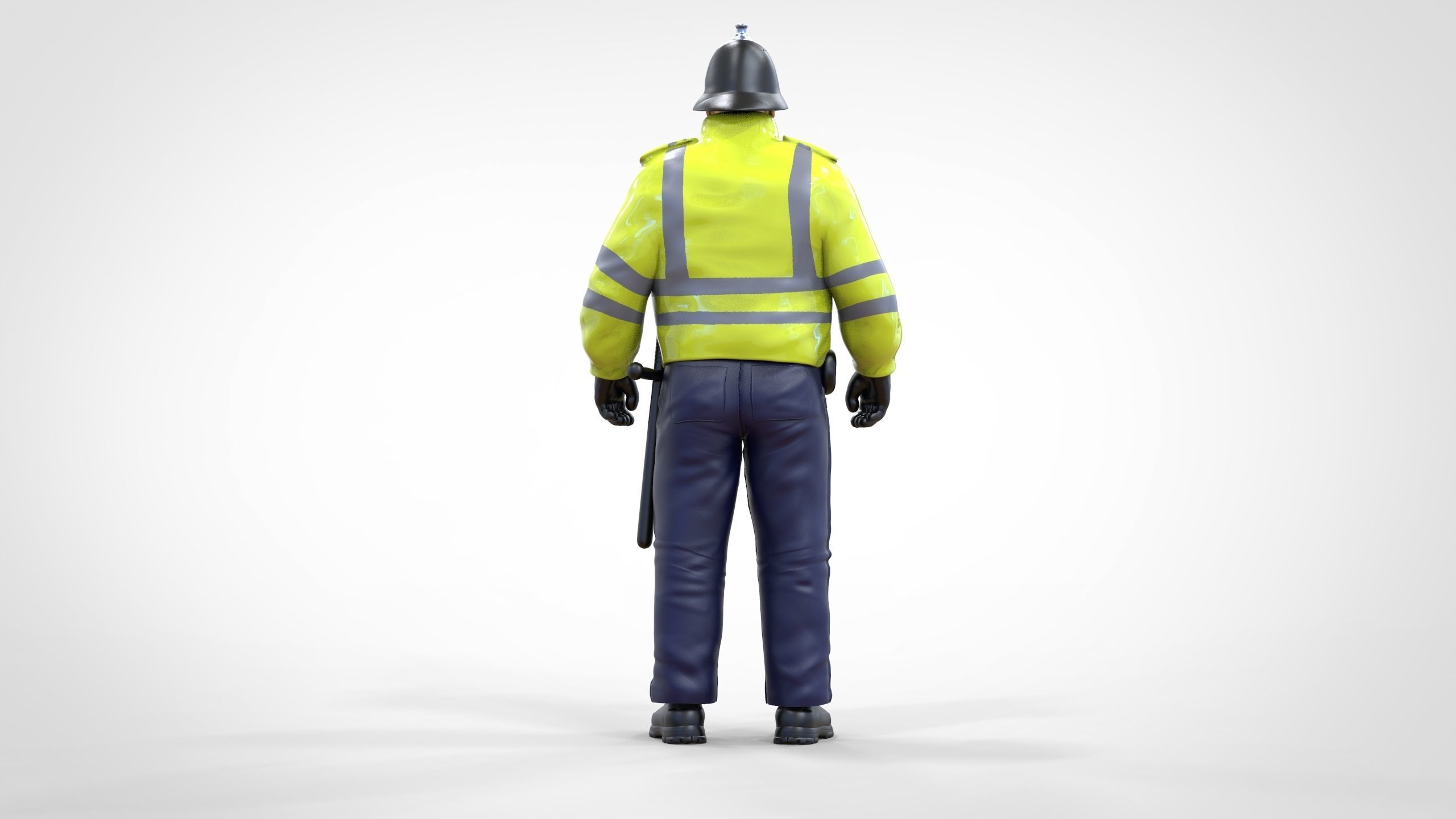 N7 UK Police with unique hat 3D print model_14