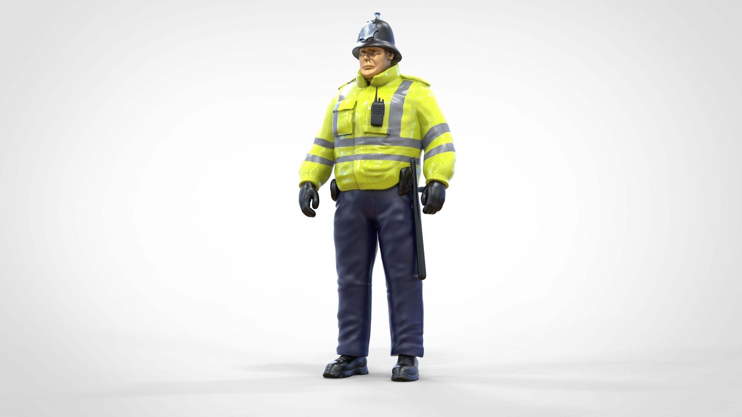 N7 UK Police with unique hat 3D print model_32