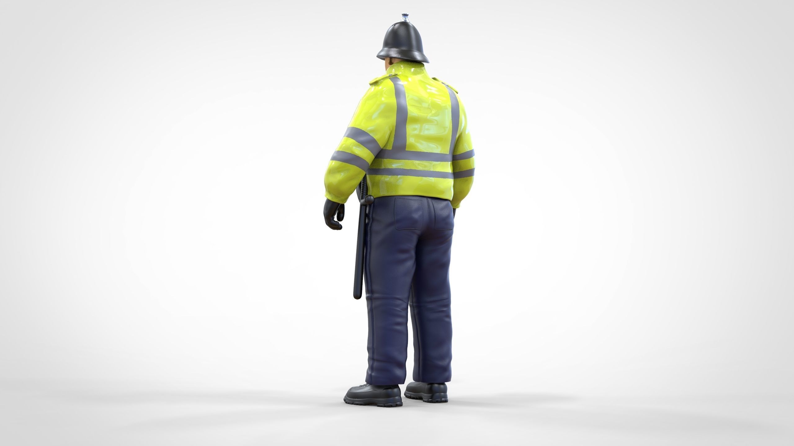 N7 UK Police with unique hat 3D print model_9